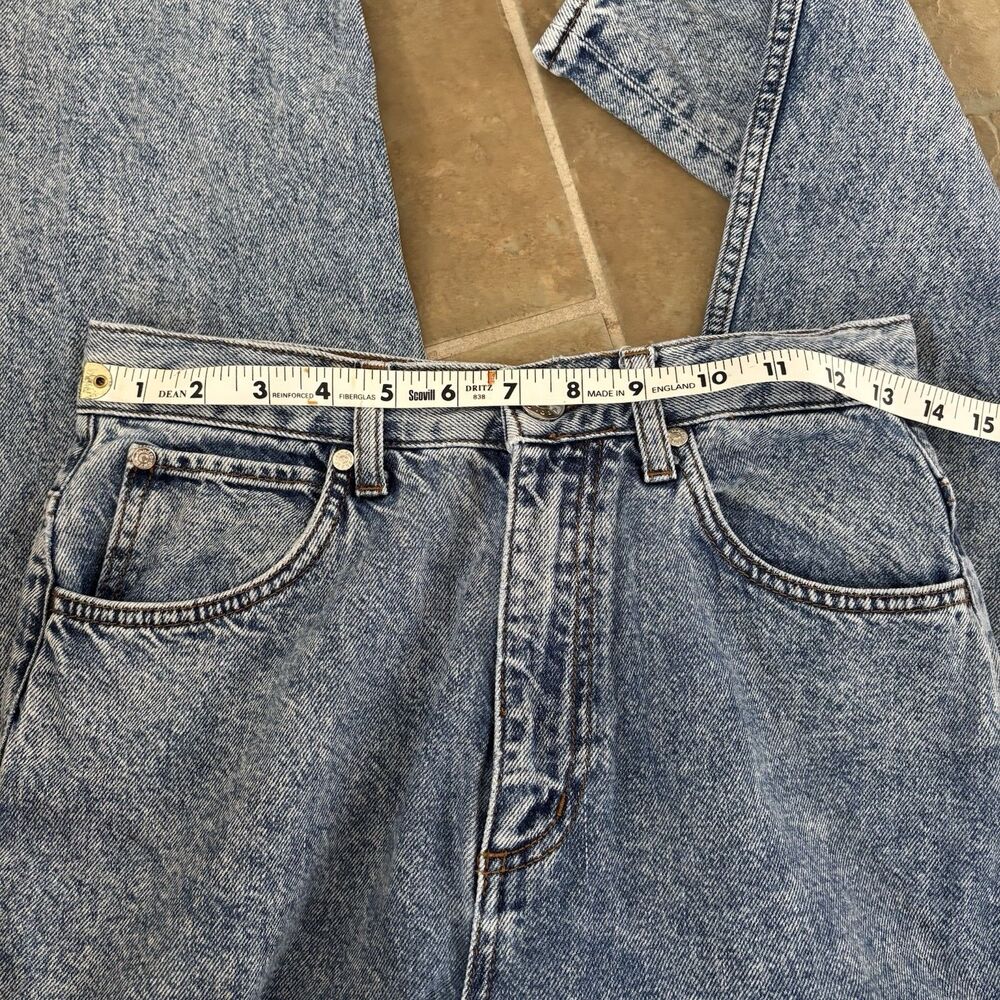 Sandro Paris Jeans Womens Size 38 Denim Vintage Wash High Rise Mom Straight Leg - Picture 6 of 10